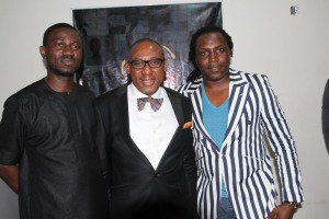 CEO, BlackHouse Media, Ayeni Adekunle, CEO, CMC Connect and Secretary General, APRA, Yomi Badejo Okusanya and CEO, X3M Ideas, Steve Babaeko at the PR is Dead on Tuesday, October 6, 2014 at the BHM Headquarters in Ikeja, Lagos 1